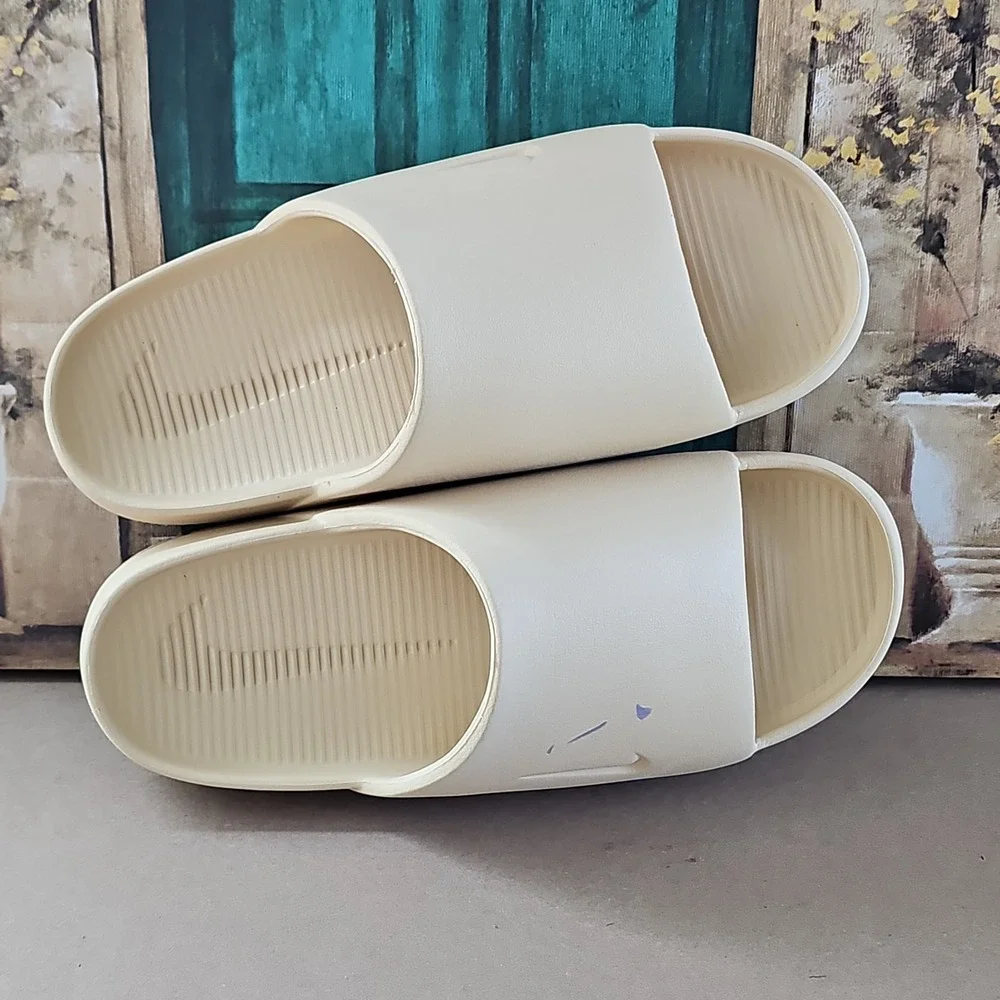 Nike Calm Slide Slides Sandals Slippers Sail FD4116-100   Men's 7 Women's 8